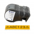 Brady M5C-1000-584-YL / 170936, 25.40 mm x 6.10 m, Plastic, text negru / fundal galben