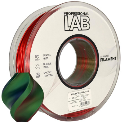 Professional Lab FG-P112-E1, 3D filament, PLA Silk, 1,75mm, 1000g,  Tri Color, Multicolor (Royal blossom)