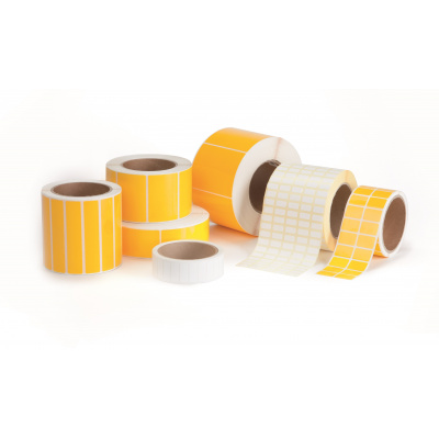 Partex PLT025012DSEC etichete din poliester 25,4x12,7 mm, securitate, 2000buc., pentru TTR, rola