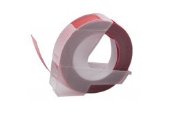 Dymo Omega, 9mm x 3m, text alb / fundal maro castaniu, banda compatibila