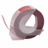 Dymo Omega, 9mm x 3m, text alb / fundal maro castaniu, banda compatibila