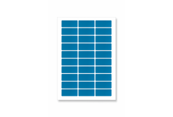 Etichete autoadezive 63,5 x 29,6 mm, 27 etichete, A4, 20 foi de hârtie, albastru