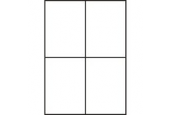 Etichete autoadezive 105 x 148 mm, 4 de etichete, A4, 100 coli