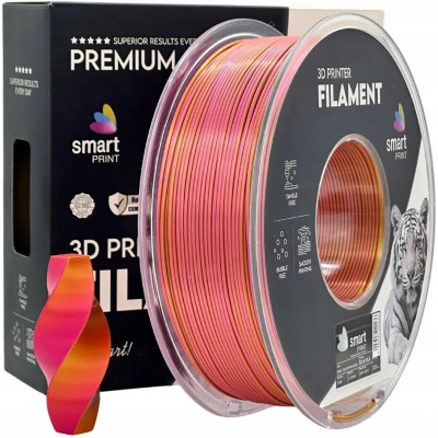 Smart Print FG-S99-E1, 3D filament, PLA Silk, 1,75mm, 1000g, Dual Color, Multicolor (Pink, Gold)