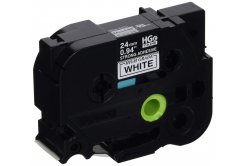 Brother HGe-151, 24mm x 8m, 5buc., text negru / fundal transparent, banda originala