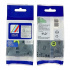 Banda compatibila Brother TZ-M911 / TZe-M911, 6mm x 8m, text negru / fundal argintiu
