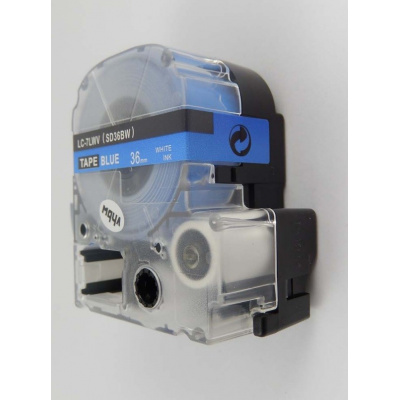 Epson LK-7LWV, SD36BW, 36mm x 9m, text alb / fundal albastru, banda compatibila
