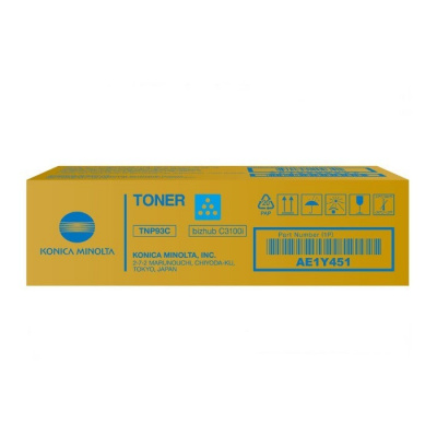Konica Minolta TNP-93C AE1Y451 azuriu (cyan) toner original