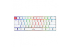 Marvo SABER 61, tastatură US, gaming, cablat (USB), alb, mecanică, lumina de fundal