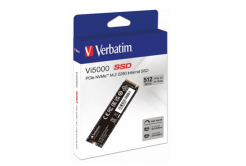 Verbatim 31825 Vi5000, Unitate SSD internă, 512GB, M.2, NVMe, 5000 MB/s-R, 2500 MB/s-W, negru