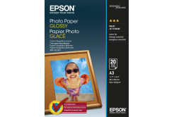 Epson Glossy Photo Paper, hartie foto, lucios, alb, Stylus Color, Photo, Pro, A3, 200 g/m2, 20 buc., C13S042536