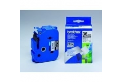 Brother HGe-261, 36mm x 8m, text negru / fundal alb, banda original
