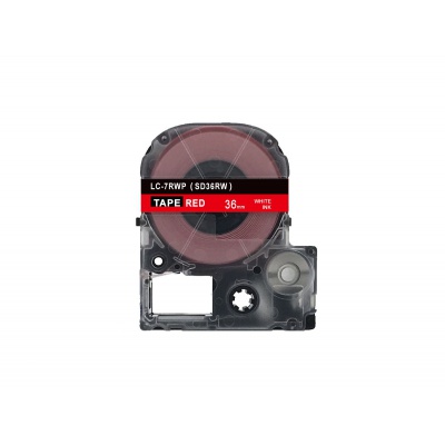 Epson LC-SD36RW, 36mm x 8m, text alb / fundal rosu, banda compatibila