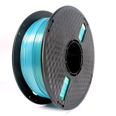 Gembird 3DP-PLA-SK-01-BG, 3D filament, PLA Silk, 1,75mm, 1000g, Albastru/Verde (Blue/Green)