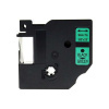 Banda compatibila Dymo 40919, S0720740, 9mm x 7m text negru / fundal verde