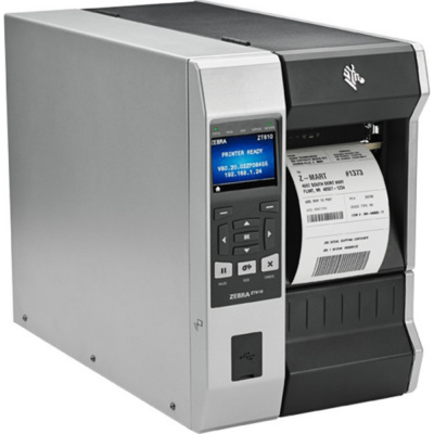 Zebra ZT610 ZT61046-T0E01C0Z TT, imprimantă de etichete, 24 dots/mm (600 dpi), disp. (colour), RTC, RFID, ZPL, ZPLII, USB, RS232, BT, Ethernet