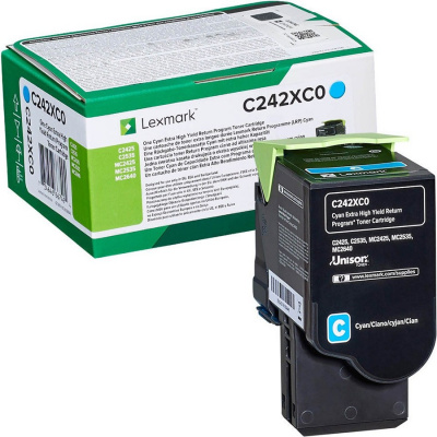 Lexmark C242XC0 azuriu (cyan) toner original