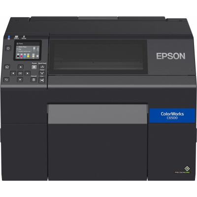 Epson ColorWorks C6500Ae (mk) C31CH77102MK, color imprimantă de etichete, cutter, disp., USB, Ethernet, black