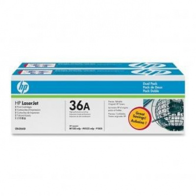 HP 36A CB436AD dualpack negru toner original