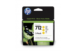 HP 712 3ED79A galben (yellow) 3buc. cartus original
