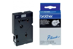 Brother TC-101, 12mm x 7,7m, text negru / fundal transparent, banda original