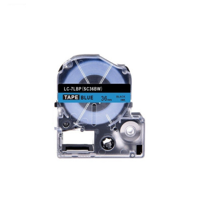Epson LC-7LBP, SC36BW, 36mm x 8m, text negru / fundal albastru, banda compatibila