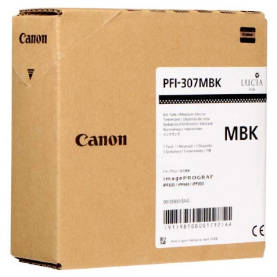 Canon PFI-307MB, 9810B001 mat negru (matte black) cartus original