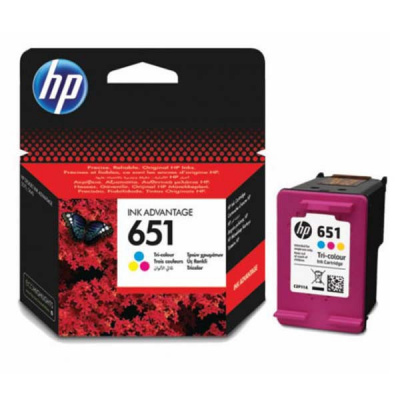 HP cartus original C2P11AE, HP 651, tri-colour, blistr, HP DeskJet IA 5645, IA 5575