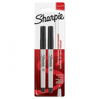 Sharpie 1985878, marker Ultra Fine, negru, 2buc., 0.5mm, permanent