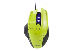 E-blue Mouse Mazer EMS642GRAA-IU, 2500DPI, Optical, 6tl., Cu fir USB, verde