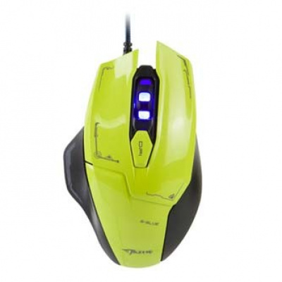 E-blue Mouse Mazer EMS642GRAA-IU, 2500DPI, Optical, 6tl., Cu fir USB, verde