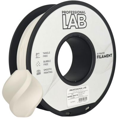 Professional Lab FG-P38-E1, filament 3D, PLA, 1,75mm, 1000g, Alb (Warm white)