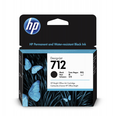 HP 712 3ED71A negru (black) cartus original