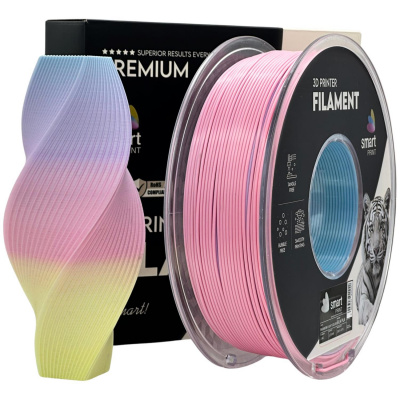Smart Print FG-S110-E1, 3D filament, PLA Silk, 1,75mm, 1000g, Multicolor (Rainbow light color)