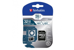Verbatim paměťová karta Micro Secure Digital Card Pro U3, 32GB, micro SDHC, 47041, UHS-I U3 (Class 10), V30, s adaptérem