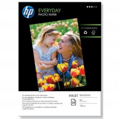 HP Q5451A Everyday Glossy Photo Paper, hartie foto, lucios, alb, A4, 200 g/m2, 25 buc