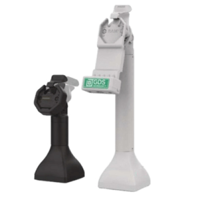 RAM Mounts GDS Uni-Conn Stand Docking Station (7“) - Rotatable & Tiltable - RJ45 Connection - PoE (Power over Ethernet) - Light Gray