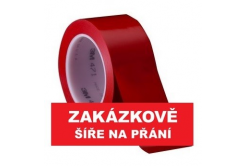 3M 471 Bandă adezivă de marcare din PVC, rezistentă la abraziune, roșie 19 mm x 33 m