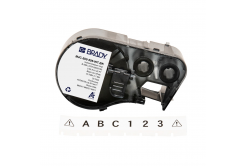 Brady M4C-500-595-WT-BK / 170818, 12.70 mm x 7.62 m, Vinil, text negru / fundal alb
