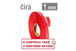 3M VHB™ 4910-F, tl. 1 mm, transparentní oboustranně velmi silně lepicí akrylová páska 19 mm x 33 m