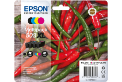 Epson 503XL T09R640 C13T09R64010 barevná (CMYK) sada originální cartridge
