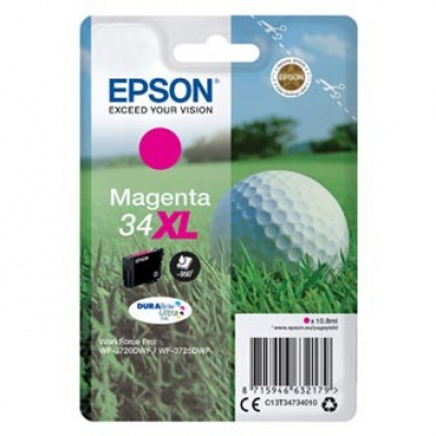Epson T34734010, T347340 purpuriu (magenta) cartus original