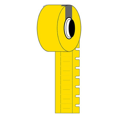 Brady M6-10x4.2-7597-YL / 312051, DuraSleeve Wire Marking Inserts, 10.00 mm x 4.20 mm