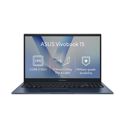 ASUS Vivobook 15/X1504VA-BQ5785WZ/5-120U/15,6"/FHD/8GB/512GB/Intel int/W11H/Albastru/2R