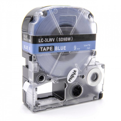 Epson LC-SD9BW, 9mm x 8m, text alb / fundal albastru, banda compatibila