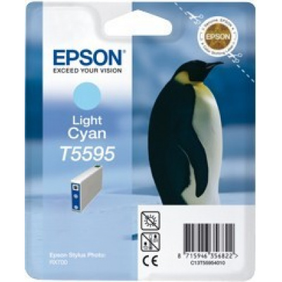 Epson C13T55954010 azuriu deschis (light cyan) cartus original