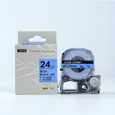 Epson LTS24BW, 24mm x 5m, text albastru / fundal alb, banda compatibila