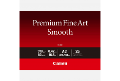 Canon Premium Fine Art Smooth 1711C016, 310 g/m2, A2, 25buc., mat, jet de cerneală, alb, hârtie fotografică