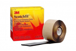 3M Scotchfil Bandă izolatoare electrică, negru, grosime 3,1 mm, 38 mm x 1,5 m