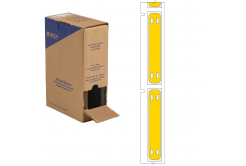 Brady BM-10x60-7643-YL-L / 312196, Bulk BMP71 Heatex Cable Markers, 60.00 mm x 10.00 mm